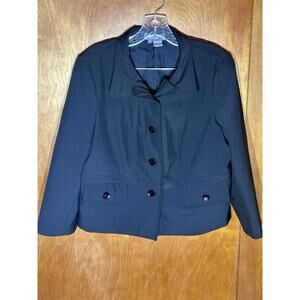 Eccoci Women Black Blazer Jacket Size 12